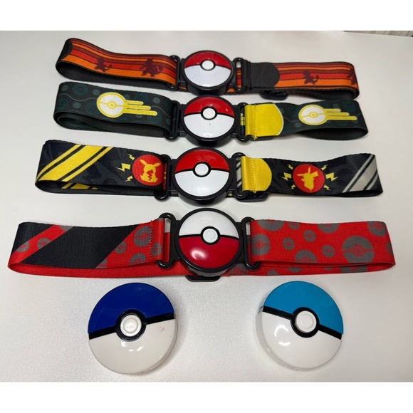 Nintendo Other - Pokemon Pokeball Belt Lot + Clip Ball & Coin Accessories Bundle Nintendo